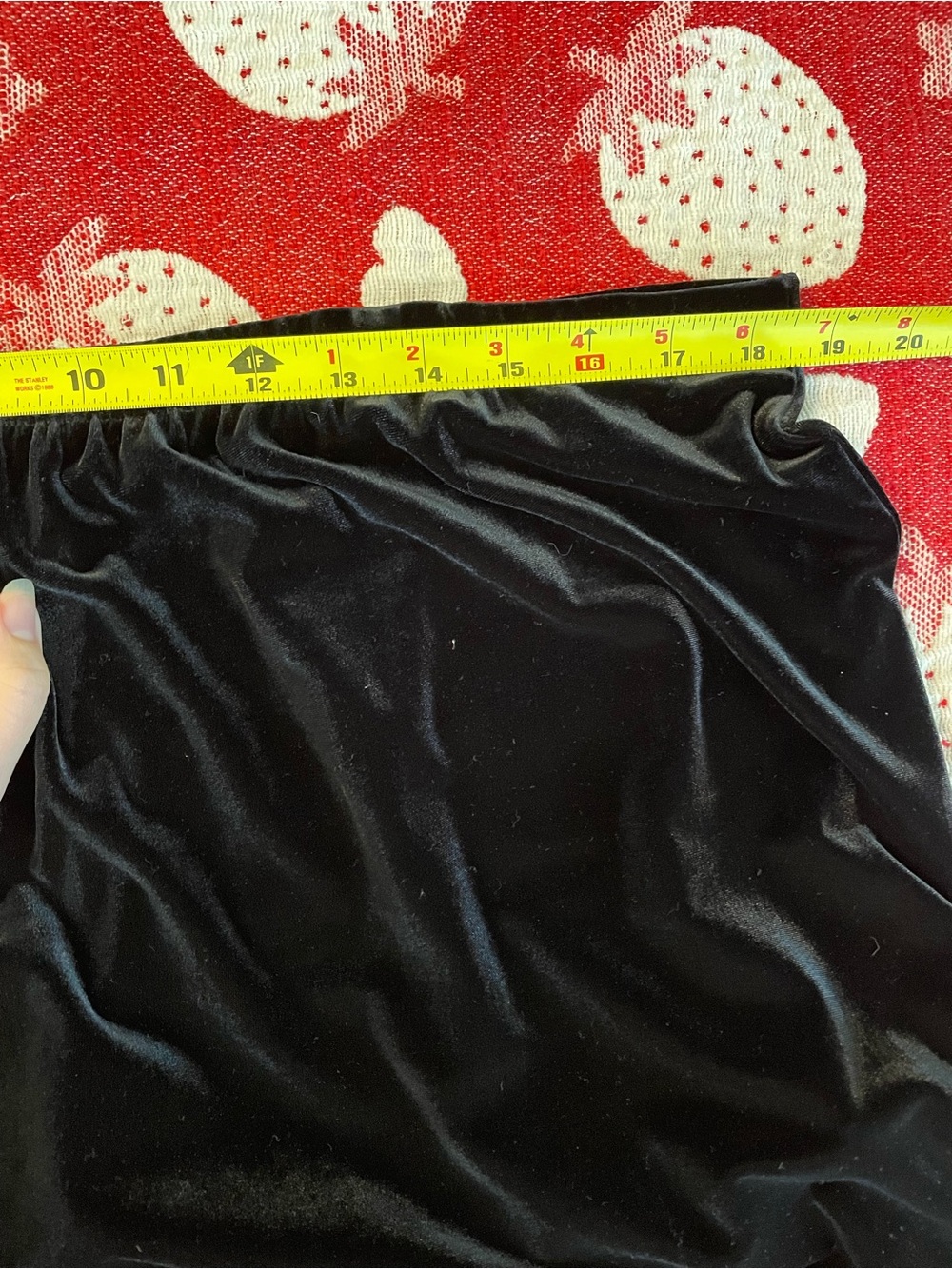 VTG 90s/Y2K Rena Rowan for Saville Black Velvet Maxi Skirt - Picture 7 of 8